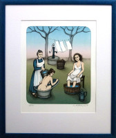 Iva Hüttnerová - Venkovní lázeň - grafika 
